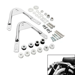 Motorcycle Detachable Two Up Luggage Rack Docking Hardware Kit For Harley Touring FL Road Glide Road King Street Glide 1997-2008
