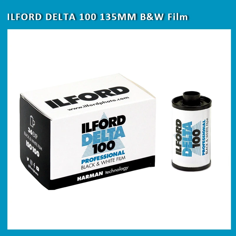 1 Rolo ILFORD 135mm Rolos de Filme P & B HP5 Mais 400 /Pan 100 /Pan 400 /Delta 400 Filme