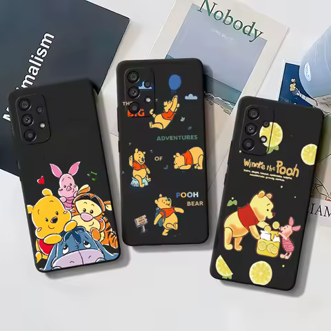 Disney Winnie the Pooh Case for Samsung Galaxy A16 A54 A34 A12 A14 A33 A15 A21s A53 A55 A35 A51 A11 A17 A22 A31 TPU Phone Cover