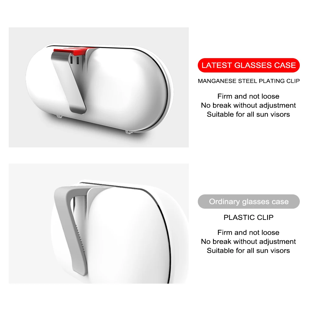 Carro dom viseira óculos caso organizador caixa, pára-sol titular, acessórios de armazenamento, apto para Kia Rio 3, 4, K2, K3, X-Line