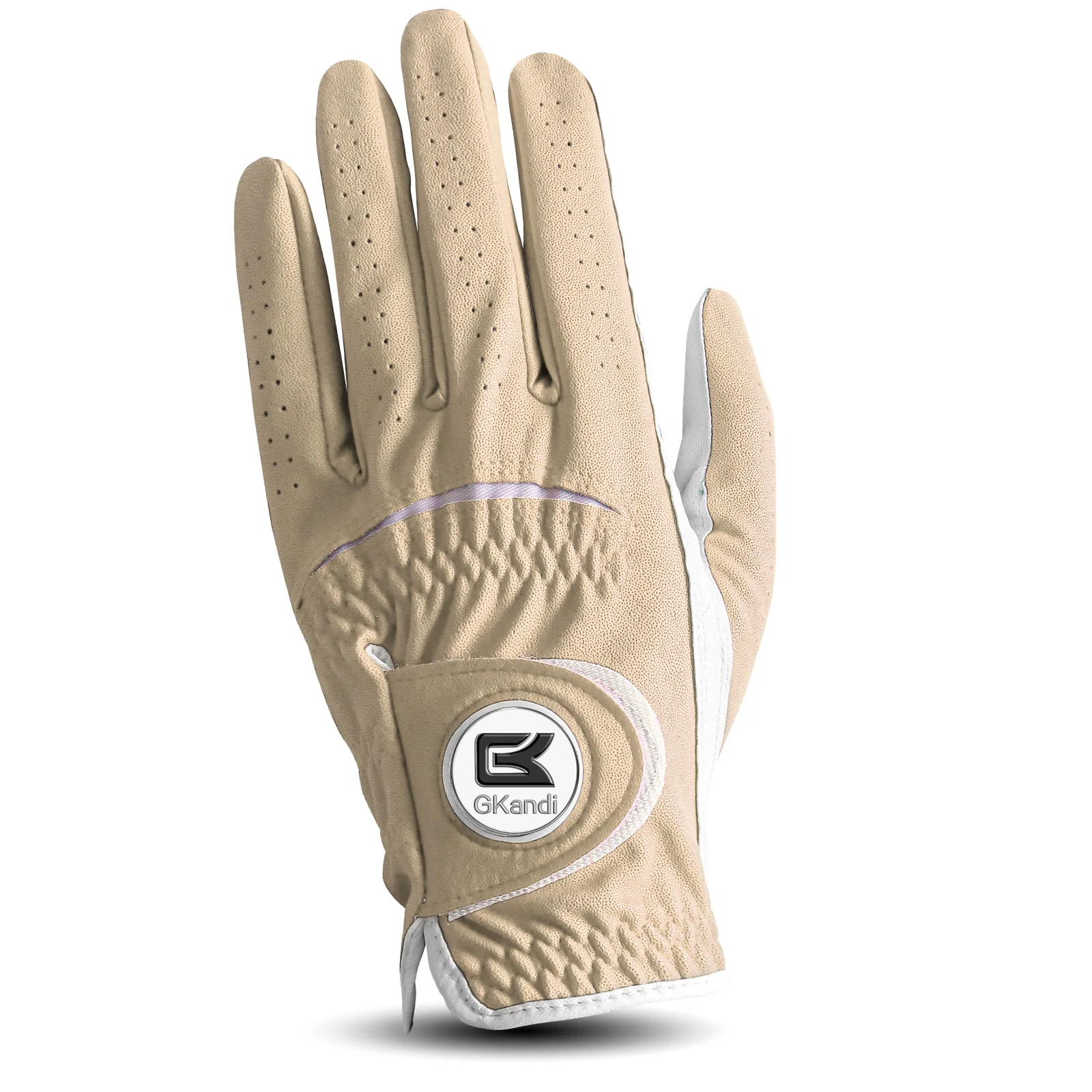 Golf Gloves for Men Left Hand Glove with Ball Marker for Right Handed Golfer Synthetic Leather All Weather Grip