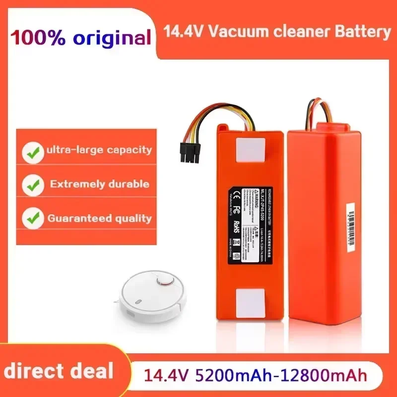 

14.4V 5200mAh Li-ion Battery Robotic Vacuum Cleaner Replacement Battery for Xiaomi Robot Roborock S50 S51 S55 Accessory Spare