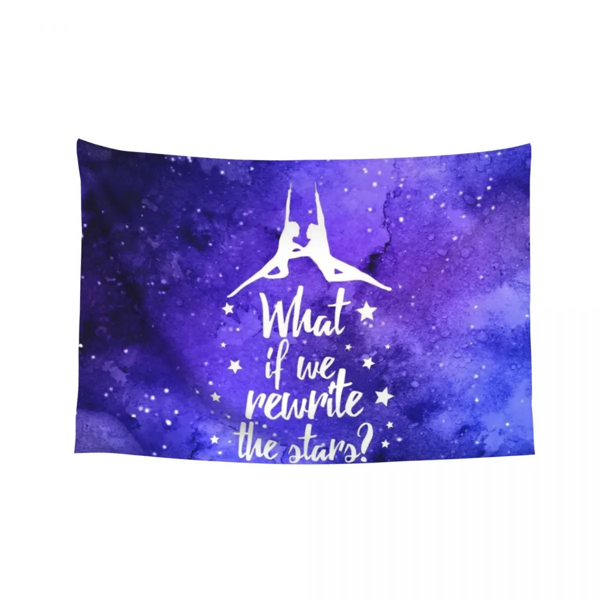 

Greatest Showman Rewrite the Stars Watercolour Galaxy Tapestry Bed Room Decoration House Decoration Tapestry