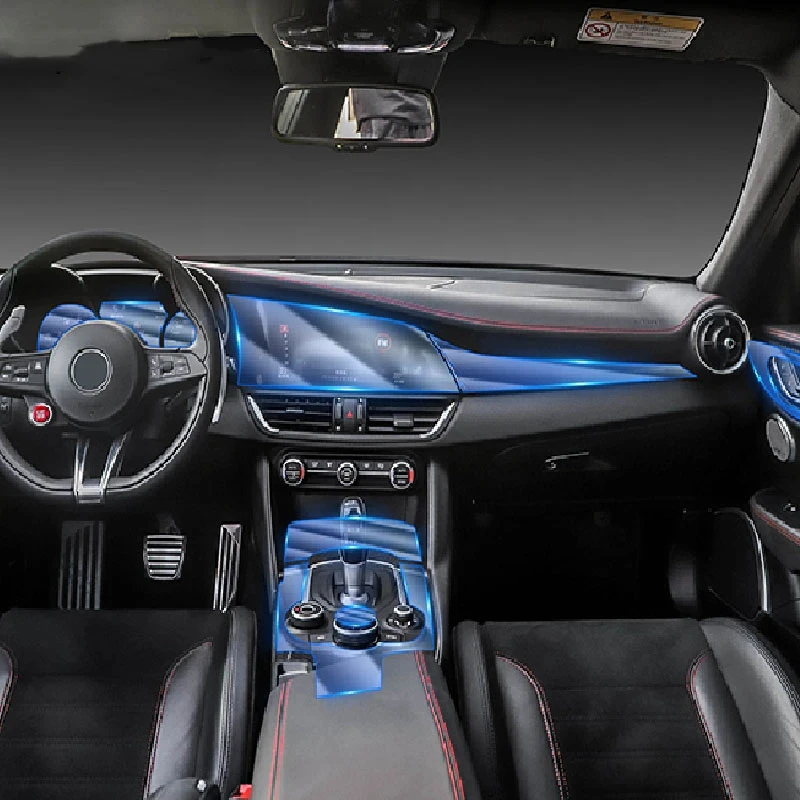 

Прозрачная защитная пленка из ТПУ для ALFA ROMEO GIULIA STELVIO 17-21, аксессуары для ремонта автомобильного интерьера, спидометра, GPS, защита от царапин