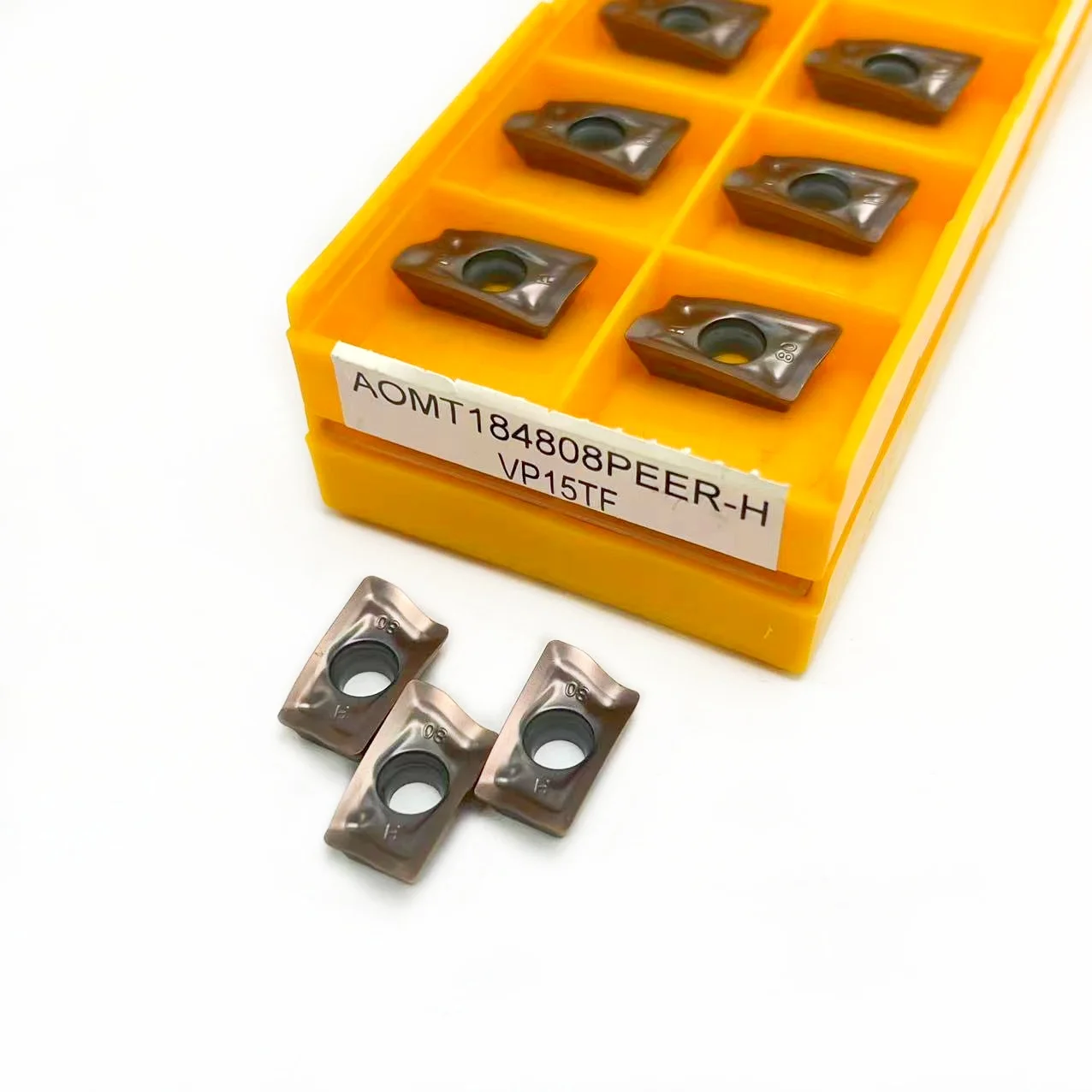 أومت 184808 PEER-H VP15TF 100% إدراجات طحن كربيد أصلية AOMT 184808   أومت 184808   ماكينة CNC لأداة تحول PEER