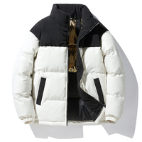 Winter New Arrived Men Solid Color Parka High Quality Brand Men's Stand Collar Warm Thick Jacket Coat Male Fashion Casual Parka