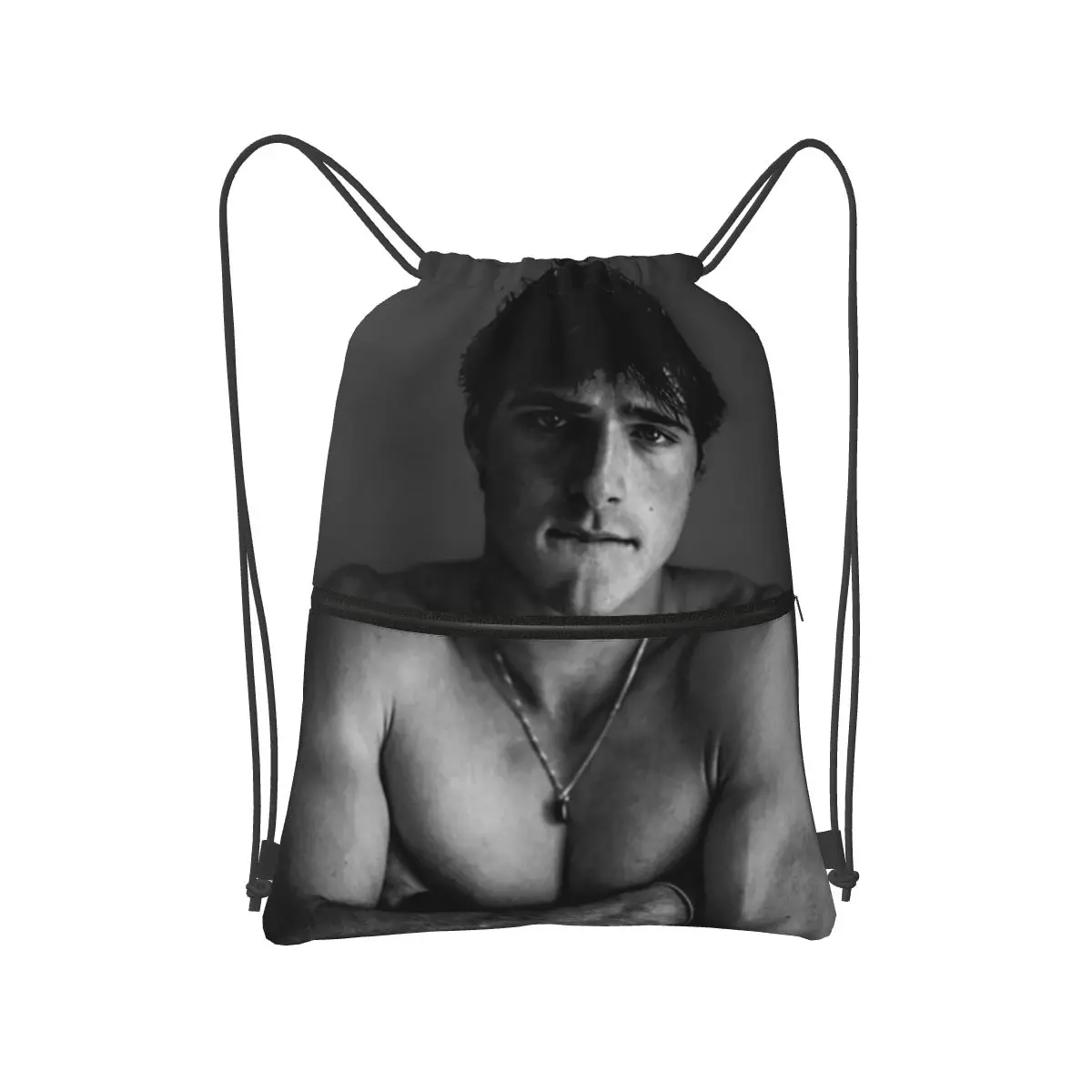 Jacob Elordi Australian Actor Backpacks Casual Drawstring Bundle Pocket Sundries Bag Book Bags for Man Woman Students