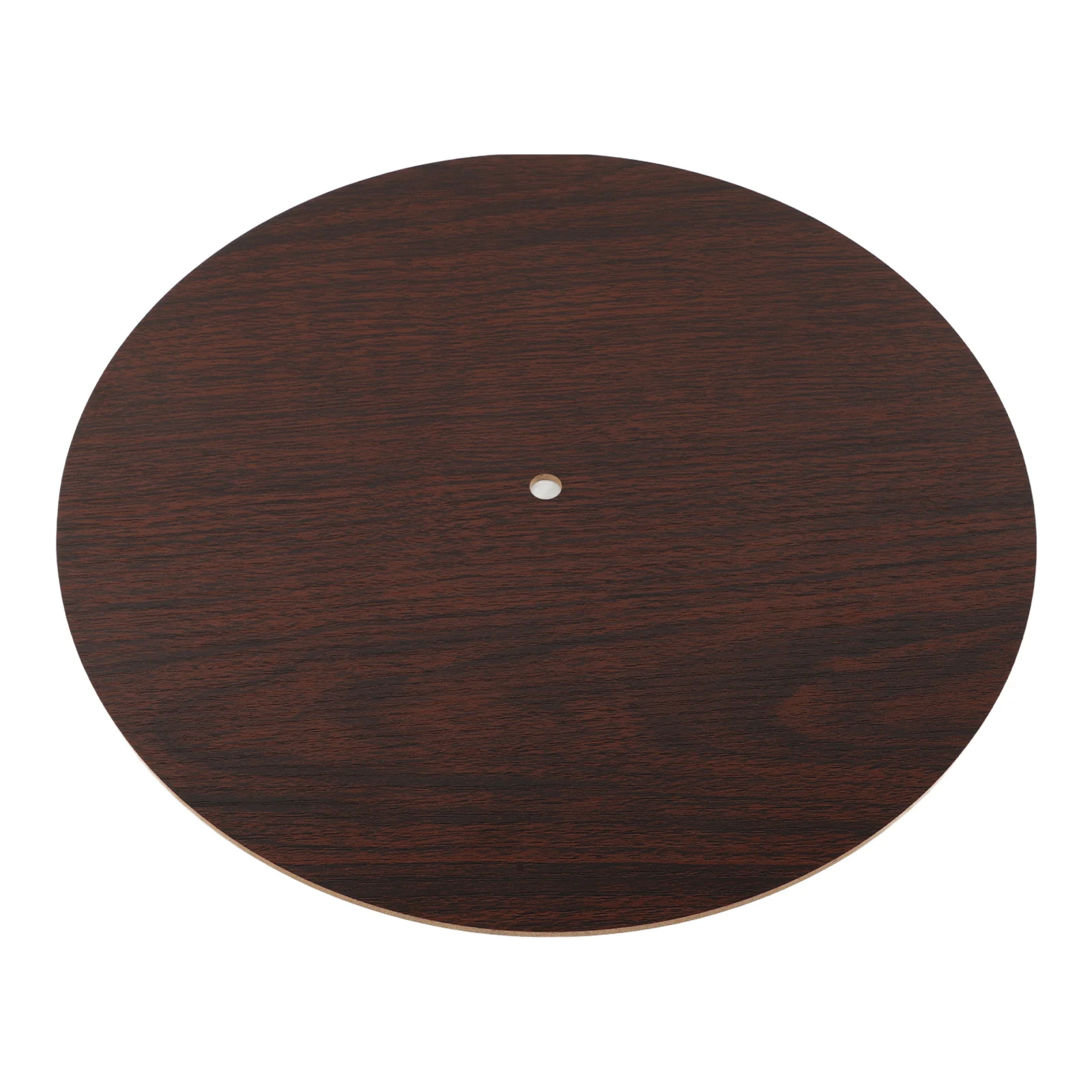 

Wood Grain Clock Dial 10 Inch Round Dark Brown Plate for DIY Wall Clock Decor Home Office Accessories Vintage Style