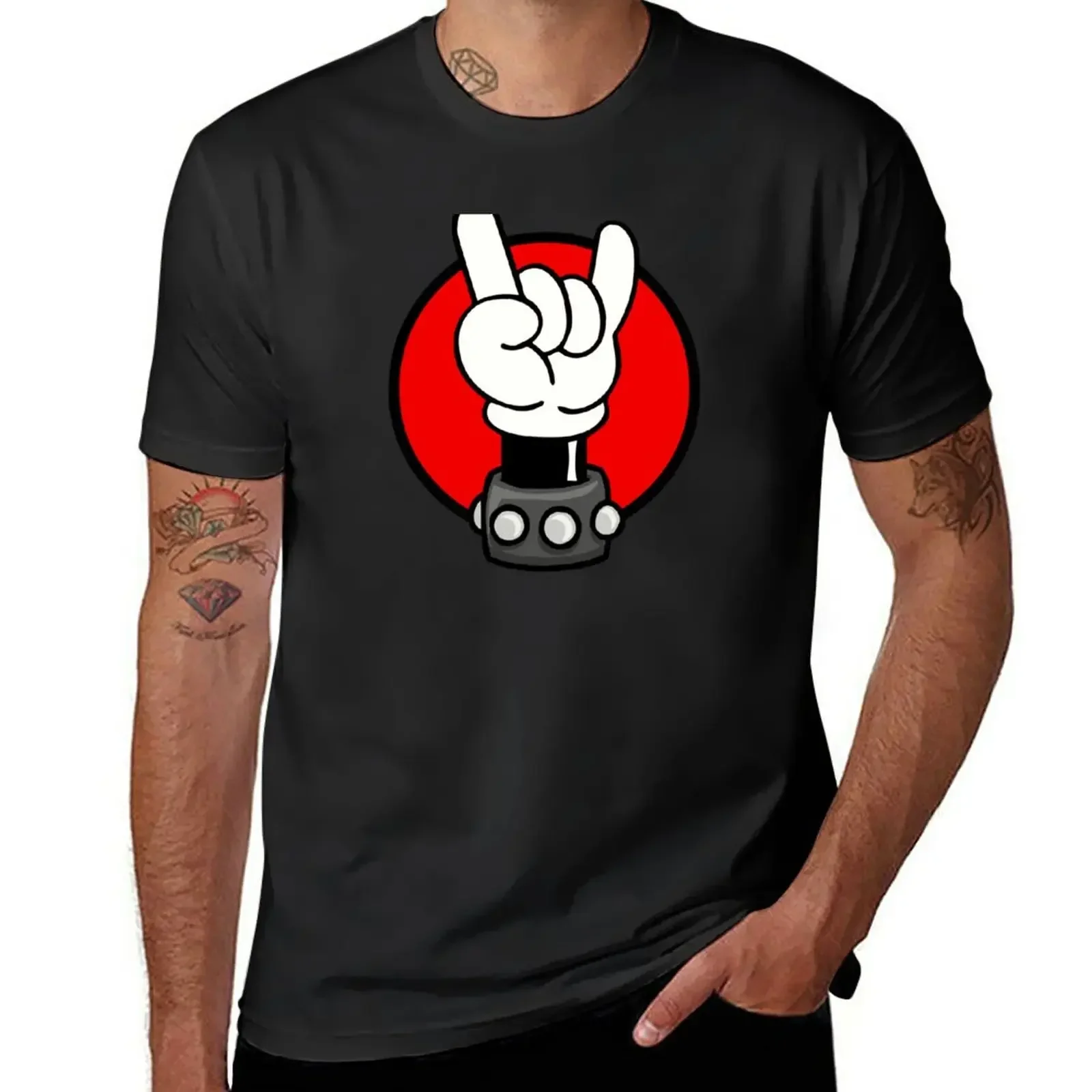 ROCK ON T-Shirt tops new edition street wear Men's t-shirts