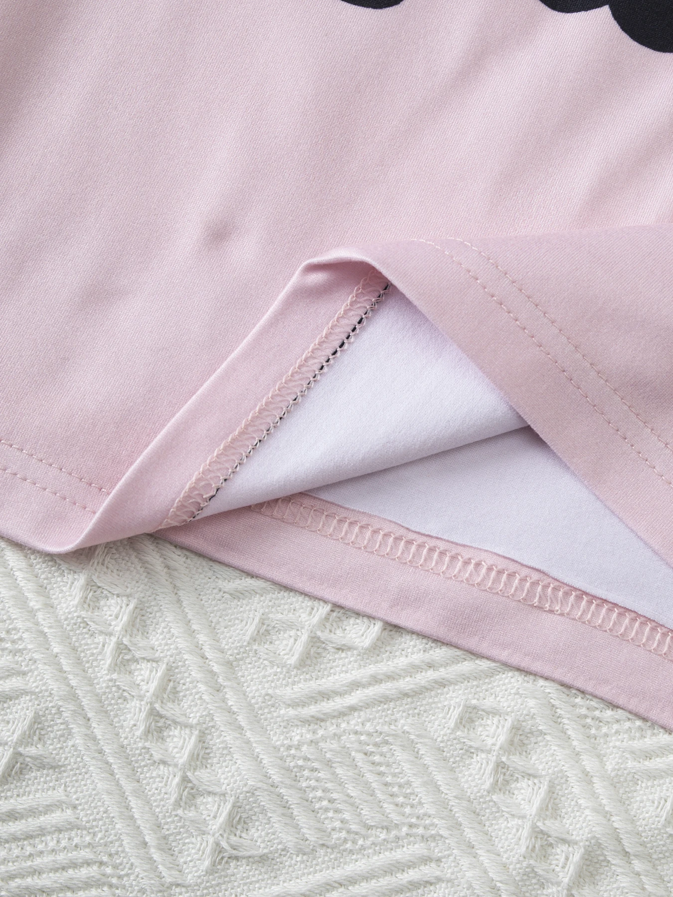 2-teiliges Set aus süßen und niedlichen Kurzarm-Shorts für Teenager-Mädchen, lässiges und vielseitiges Schlafanzug-Set für Mädchen in der Mittelstufe – Detail 13