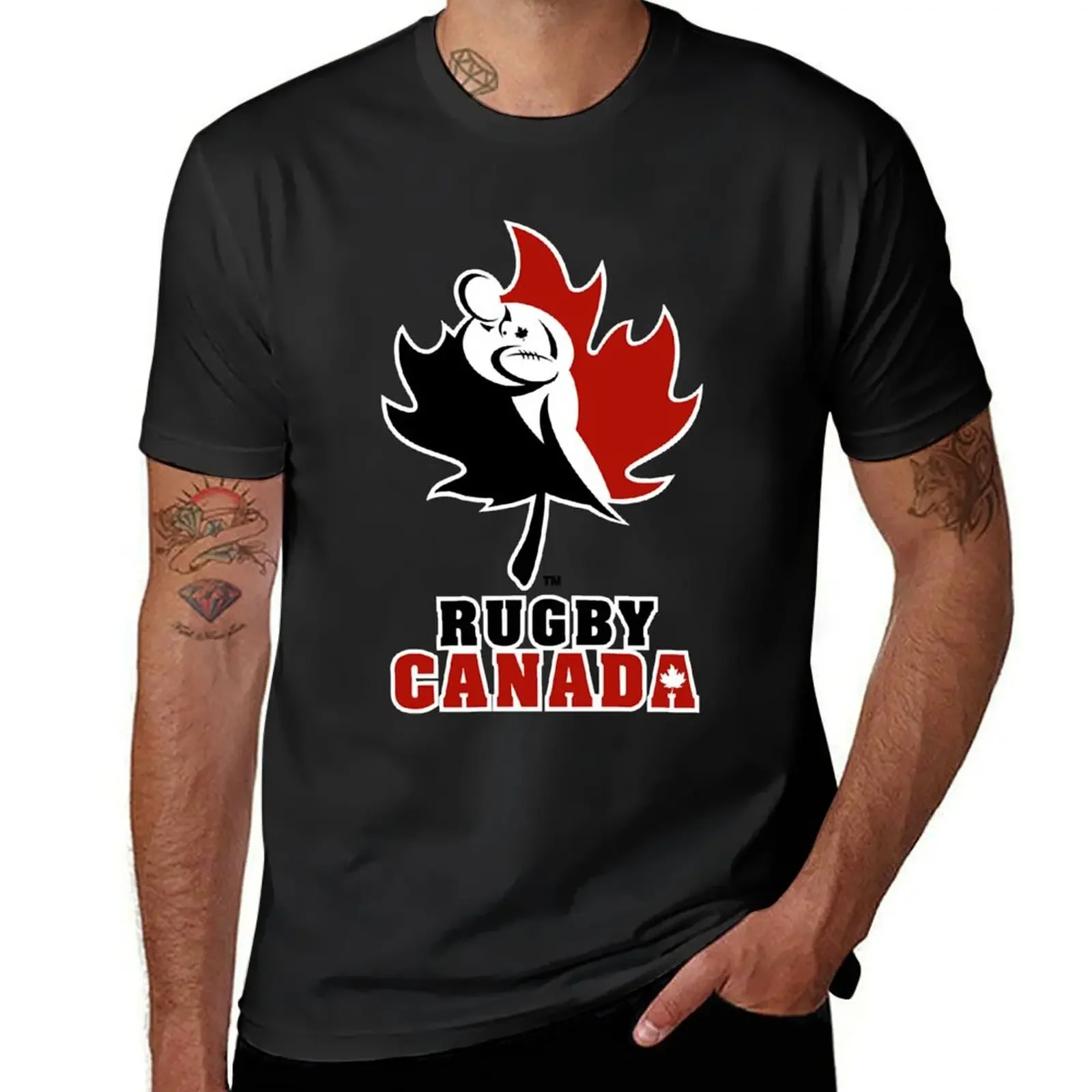 

Canada Rugby T-Shirt basketball graphic tees tops plus sizes T-shirts for men cotton