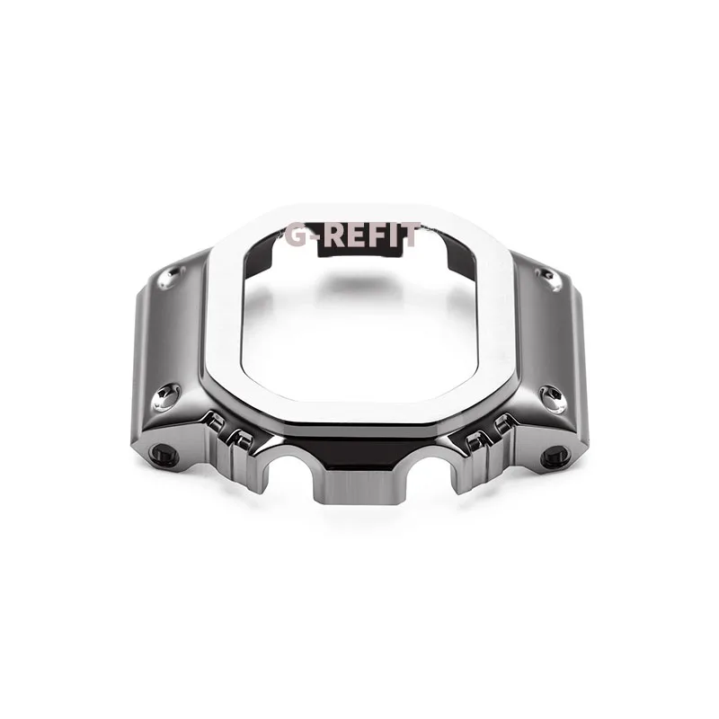 G-Refit GMW-B5000 316L Stainless steel Watch case DW5600 GW-M5610 GWB5600 G5600 new models B5000 Repal tools black Silvery case