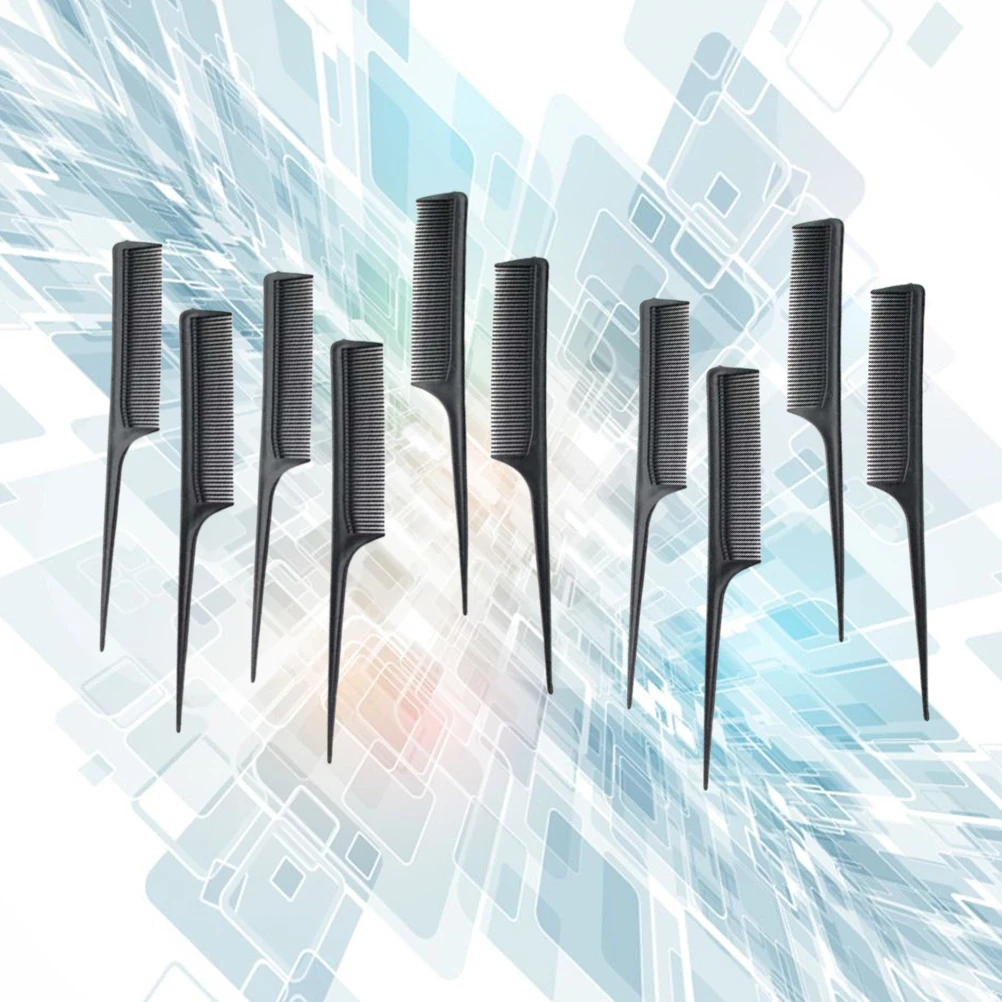 

10Pcs Hair Cutting Comb Professional Salon Comb Narrow Teeth Heat Resistant Barber Styling Tool for Hair Care
