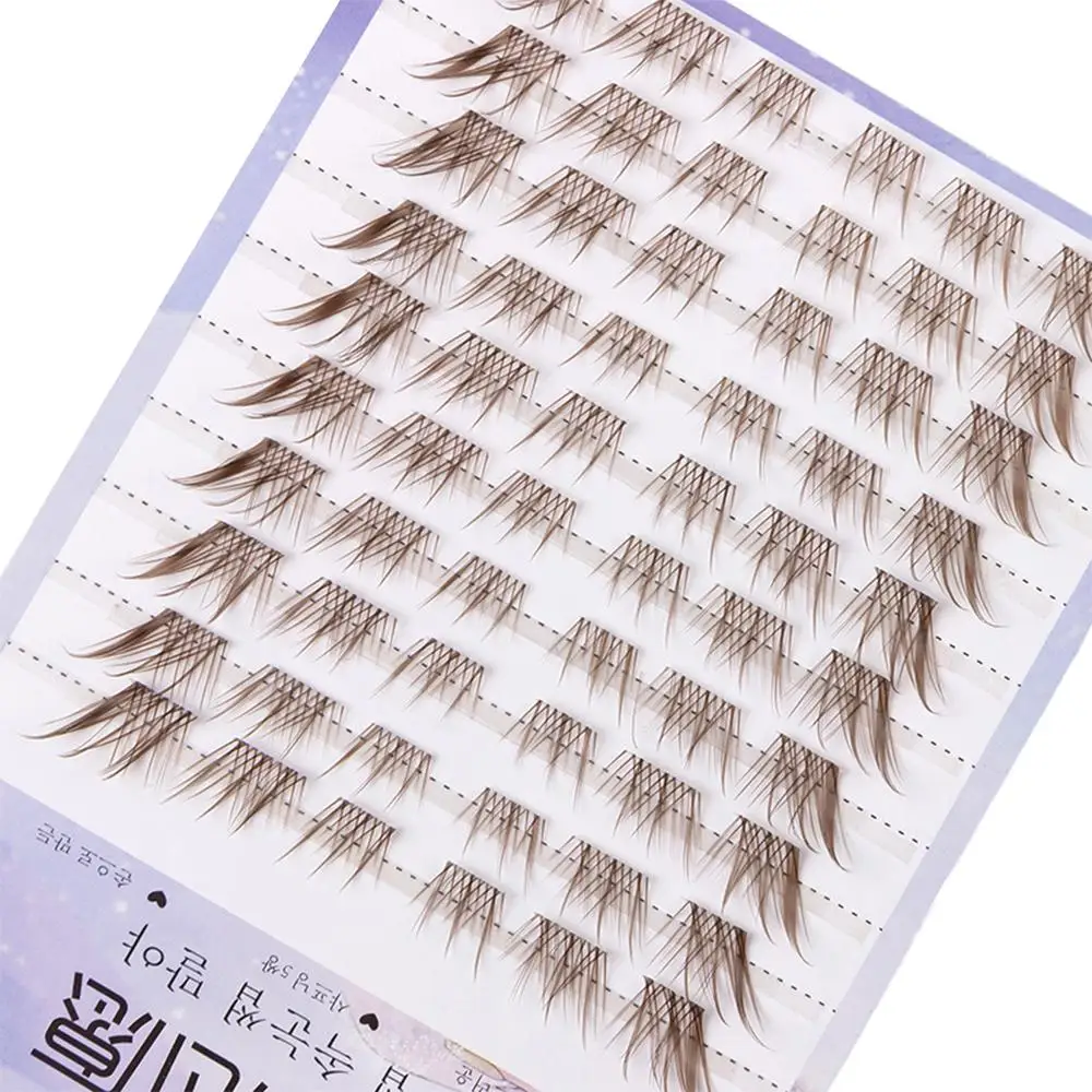 3d olho de gato natural cílios clusters fino c onda fino raposa olho lash extensão mangá diy extensões de chicote para extensões de cílios