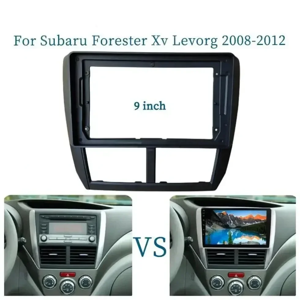 

Для Subaru Forester XV Levorg 2008-2012 9-дюймовый автомобильный каркас, лицевой адаптер, Android-радио, комплект панели для крепления приборной панели