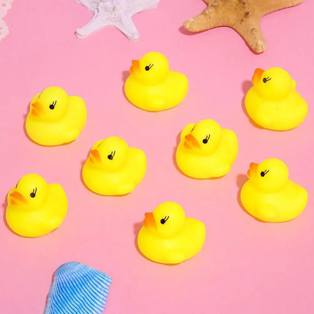 Jouet de bain en forme de canard pour bébés, ensemble de jouets de bain en forme de canard grinçant, développement de l'audition des enfants, jeu d'eau, compact pour la maison, 5 pièces