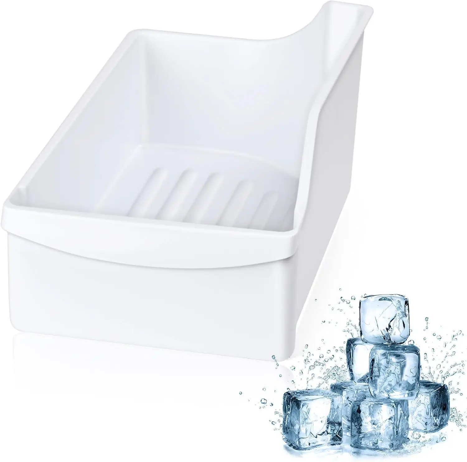 

Ice Cube Container Storage Freezer Bucket Compatible with Frigidaire Kenmore Crosley Refrigerators Parts, Storage Freezer Bin Replacement