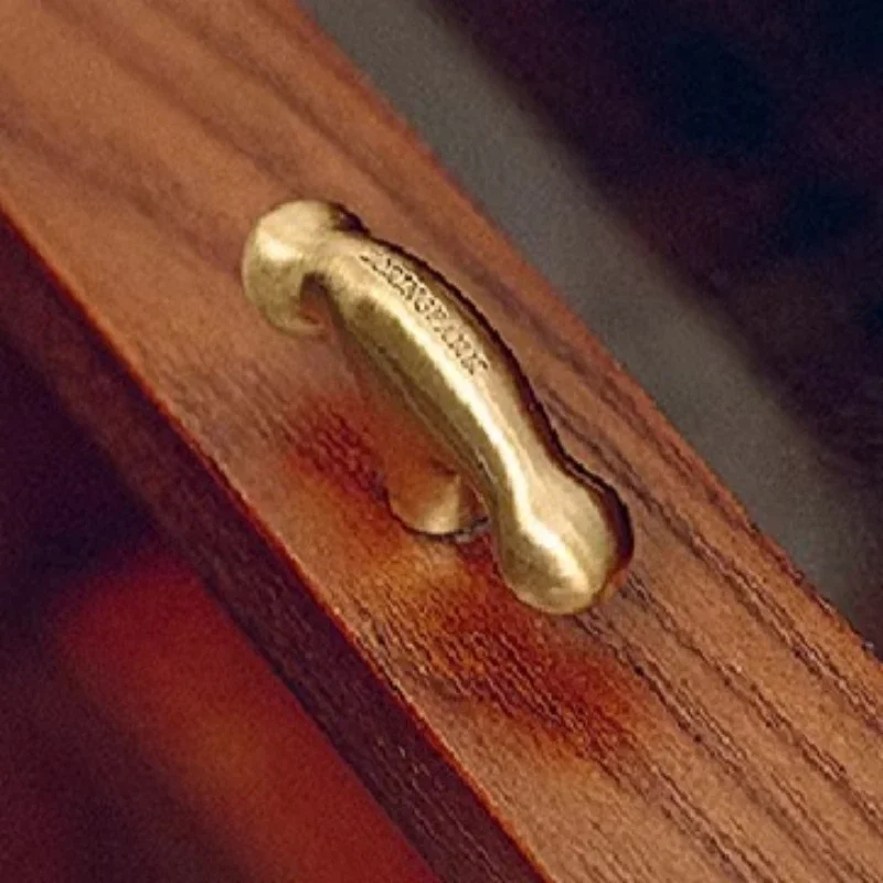 Antique Brass Handle Aluminum Handle Cabinet Door Drawer Gold Silvery Cabinet Pulls Luxury Creative Vintage Design Furniture