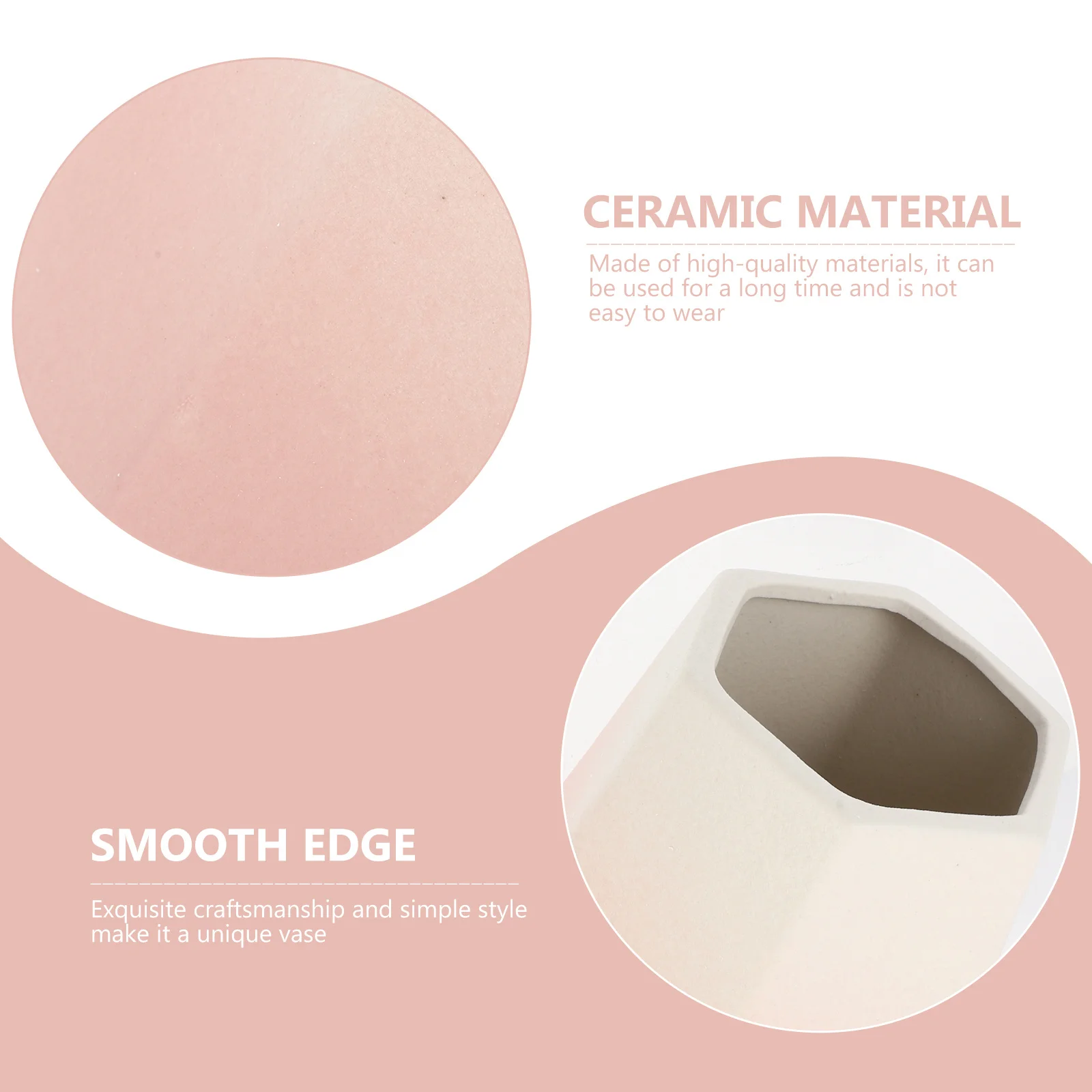 

Matte Ceramic Vase Flower Plant Container Decorative Tabletop Desktop Vase For Home Decor Hydroponic Ornament