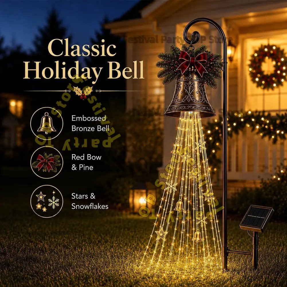 New Christmas Snowman Magic Fountain, Flowing Snowflake LED Christmas Garden Light, Festival Stake Light for Lawn Patio Walkway