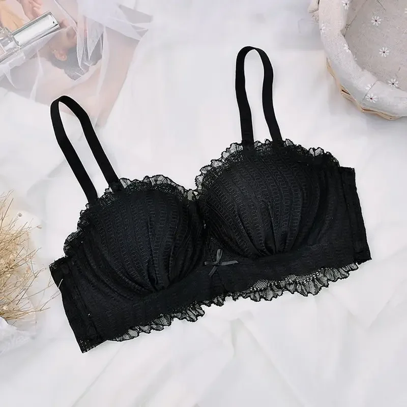 XUANTAOWU Lace Sexy Lingerie Push Up Bra Comfortable Adjustable Wireless Women Bralette Intimates Underwear Girl Brassiere