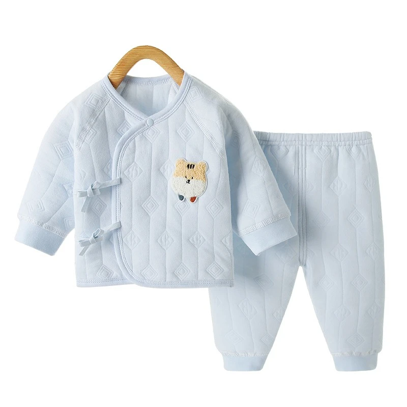 

Unisex Baby Cotton Warm Suit for Fall & Winter Boys & Girls Cute Tiger Head 2-Piece Set Infant Soft Pajama Pants for Halloween