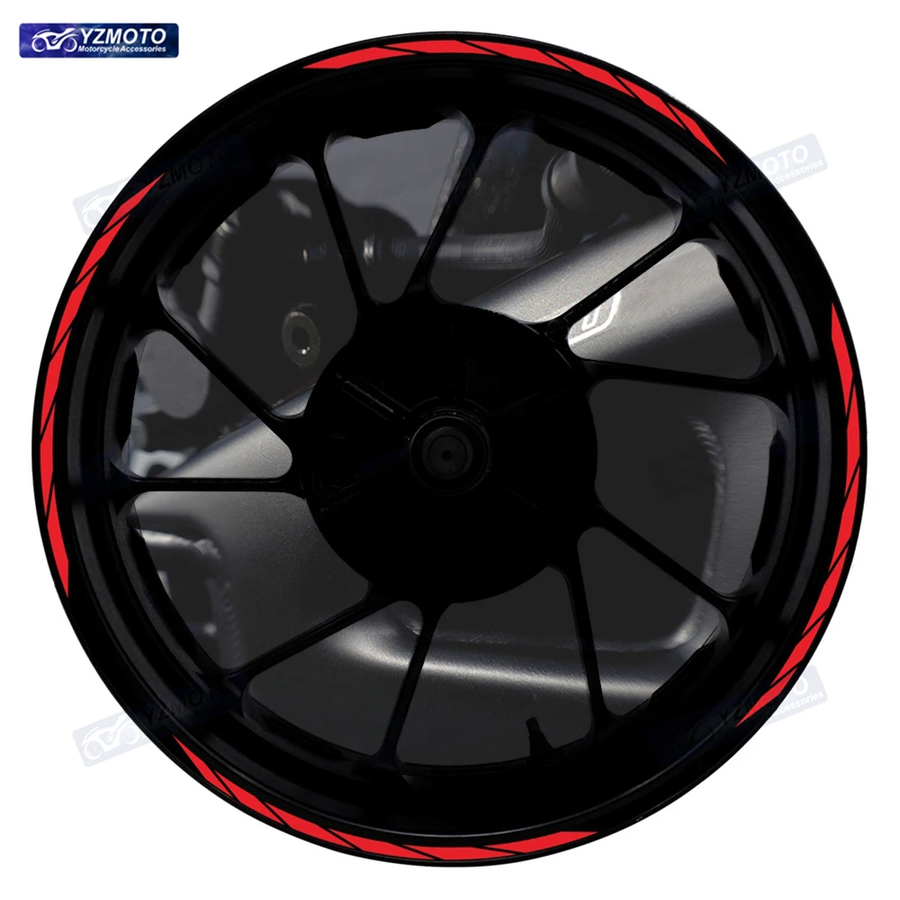 For GSX 600 650 750 1000 1300 Motorcycle Front Rear Wheel Hub 17 Inch R Series Sticker Waterproof Reflective Rim Stickers Decal