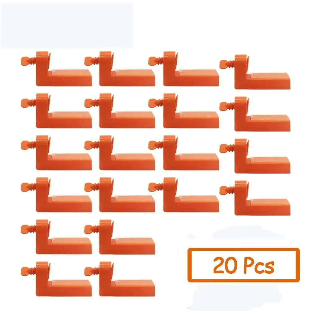 

20Pcs/set PP Angle Tile Leveler Spacers Adjustable Ceramic Fixing Male Angle Leveler Replaceable Construction Tools