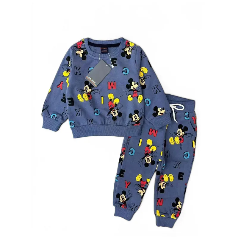 Boys Autumn Clothes cartoon Print Sweatshirt+Pants 2pcs Casual Sports New Kids   Long Sleeve Suits 0-5year boys clothes set