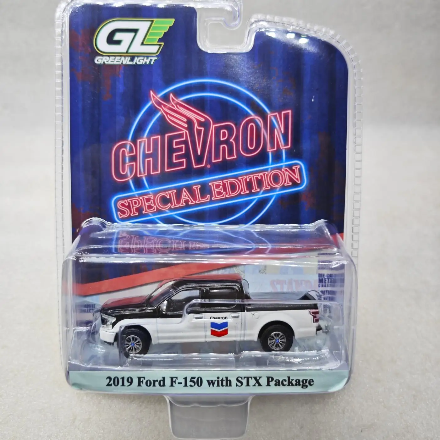 greenlight-1-64-シェブロン-スペシャル-エディション-シリーズ-1-2019-フォード-f-150-xl-ダイキャスト合金車モデル-コレクタブル