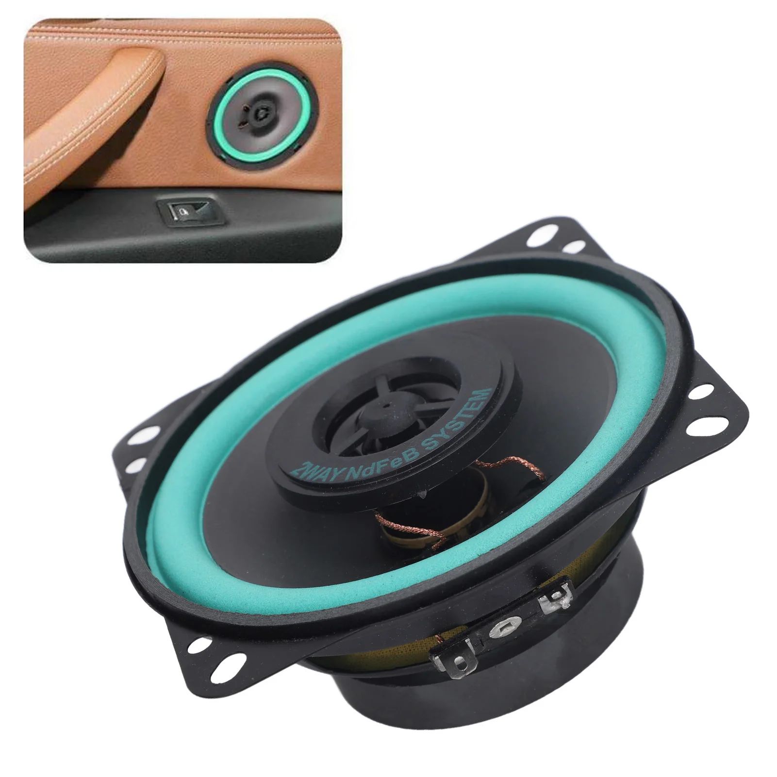 1Pc Car Stereo Coaxial Speakers Full Frequency Range 4 Ohm Impedance 90DB Sensitivity Dome Tweeter 50W
