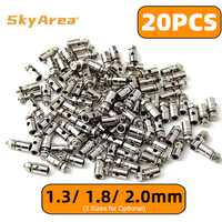 20PCS 1.3mm 1.8mm 2.1mm Pushrod Connectors Linkage Stopper Metal Quick Adjuster Positioner Servo Connector for DIY RC Boats Part