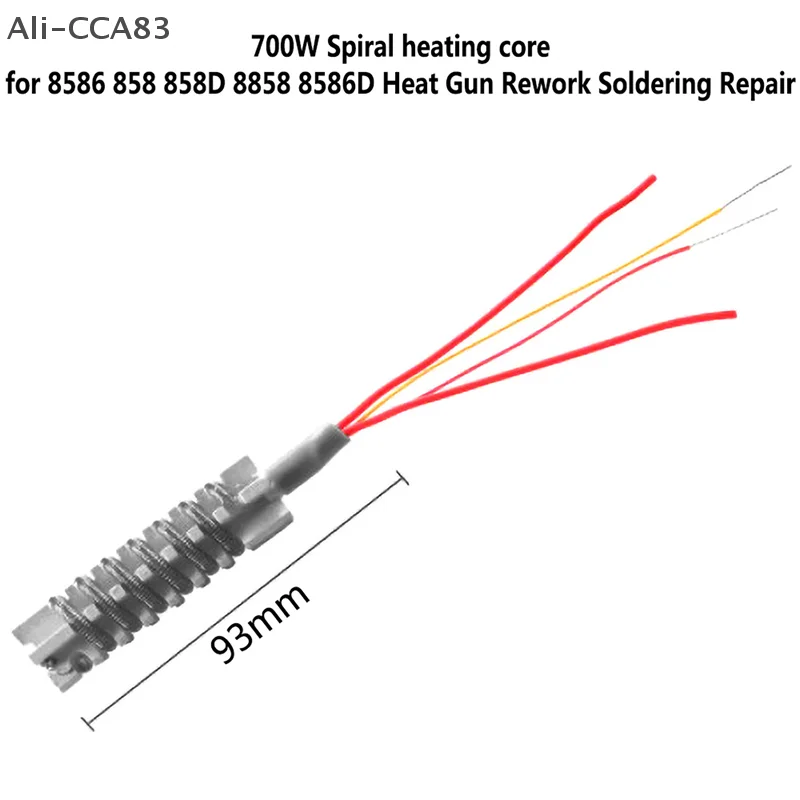 

Ali-CCA83-220V/110V Hot Air Heating Element Ceramic Heating Heater For 8586 858 858D 8858 8586DHeat Rework Soldering Repair