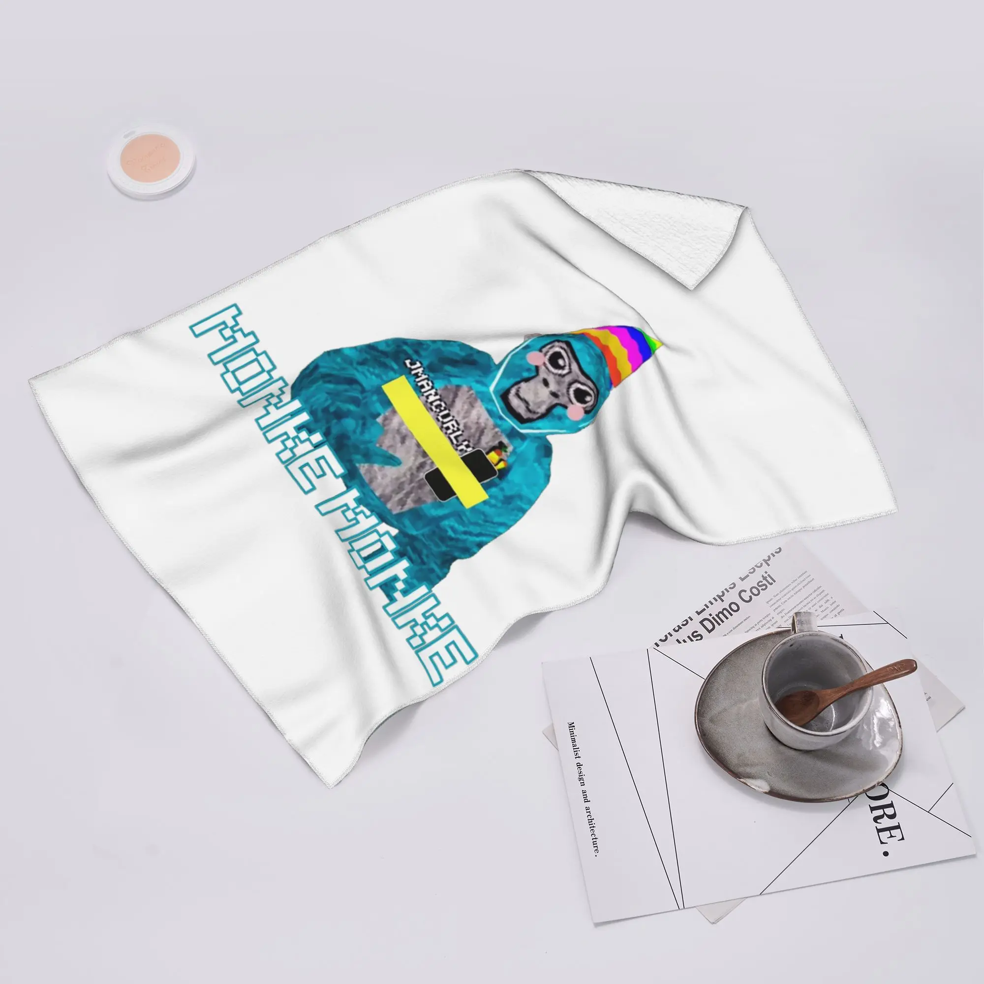 Custom Gorilla Tag JMANCURLY Monke Monke VR Gamer Soft Face Towel Quick Dry Pool Bath Cotton Towels Breathable
