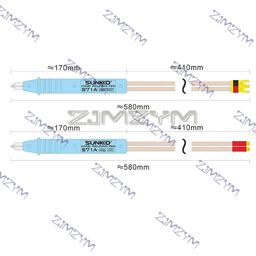 SUNKKO HB-71A Spot Welding Pen for Lithium Battery Professional Welding Pen For 709A 709AD+ Series Spot Welders Y type O type