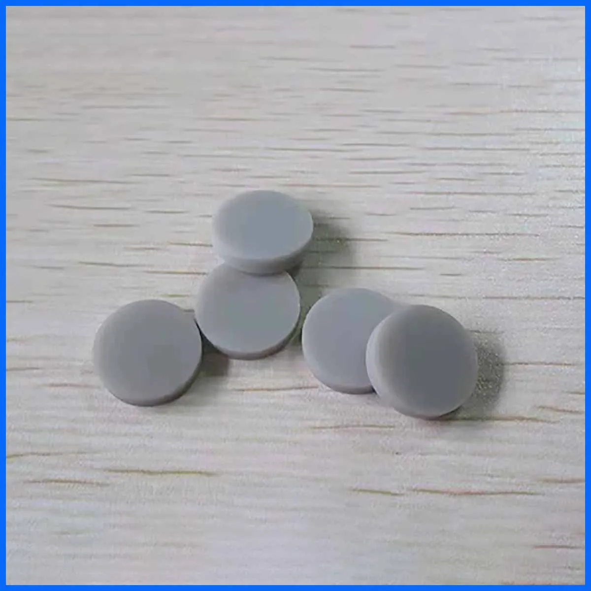 ALN Aluminum Nitride Ceramic Sheet High Temperature Resistant Insulating Round Substrate Plate 10 20 30 50 70 100mm