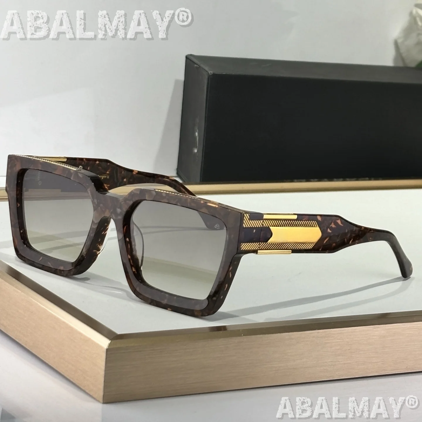 THE BOSS SIZE 57-20 نظارات شمسية عالية الجودة للرجال والنساء نمط UV400 ريترو موضة تصميم خاص نظارات شمسية مع صندوق