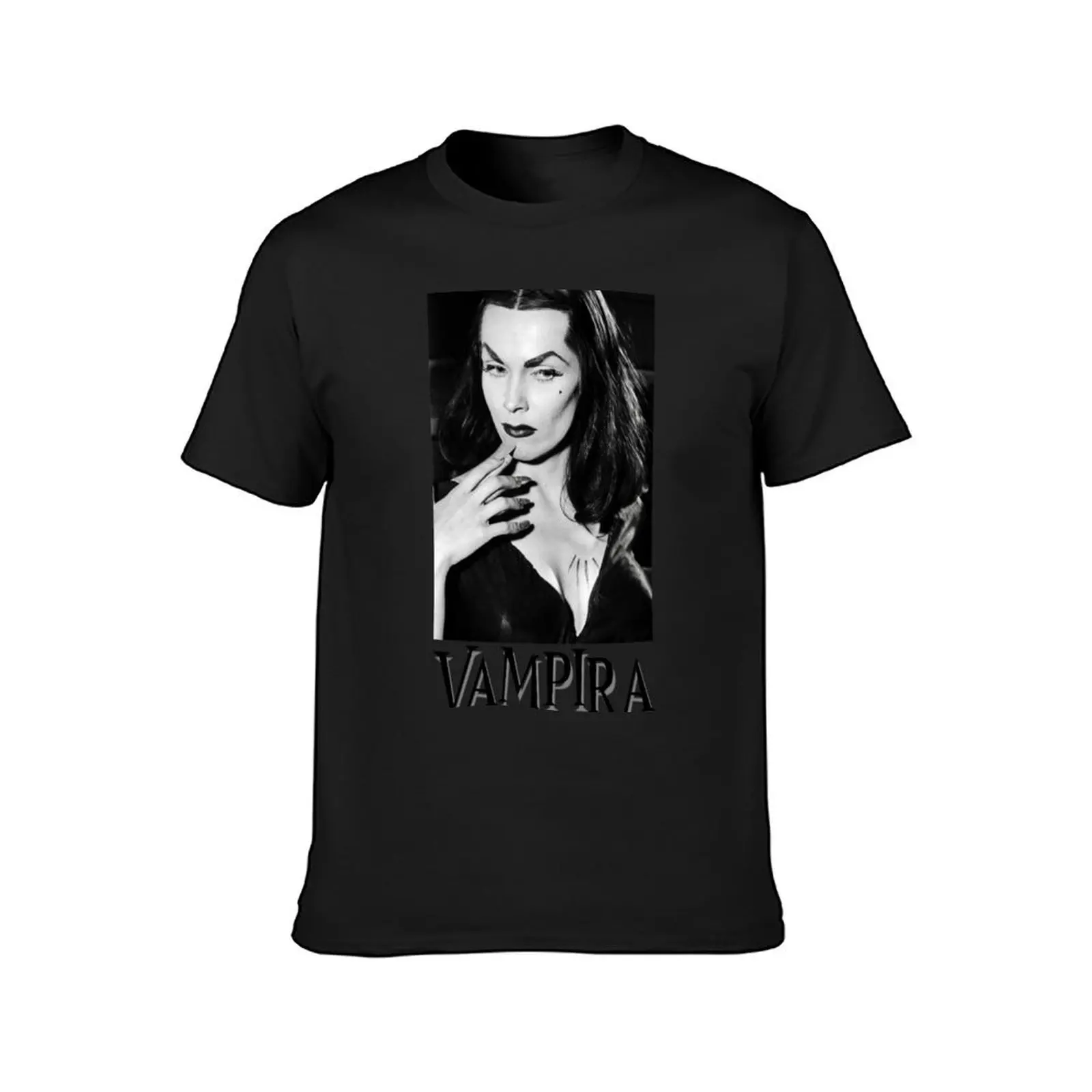 Vampira T-Shirt summer clothes oversized black t shirts for men