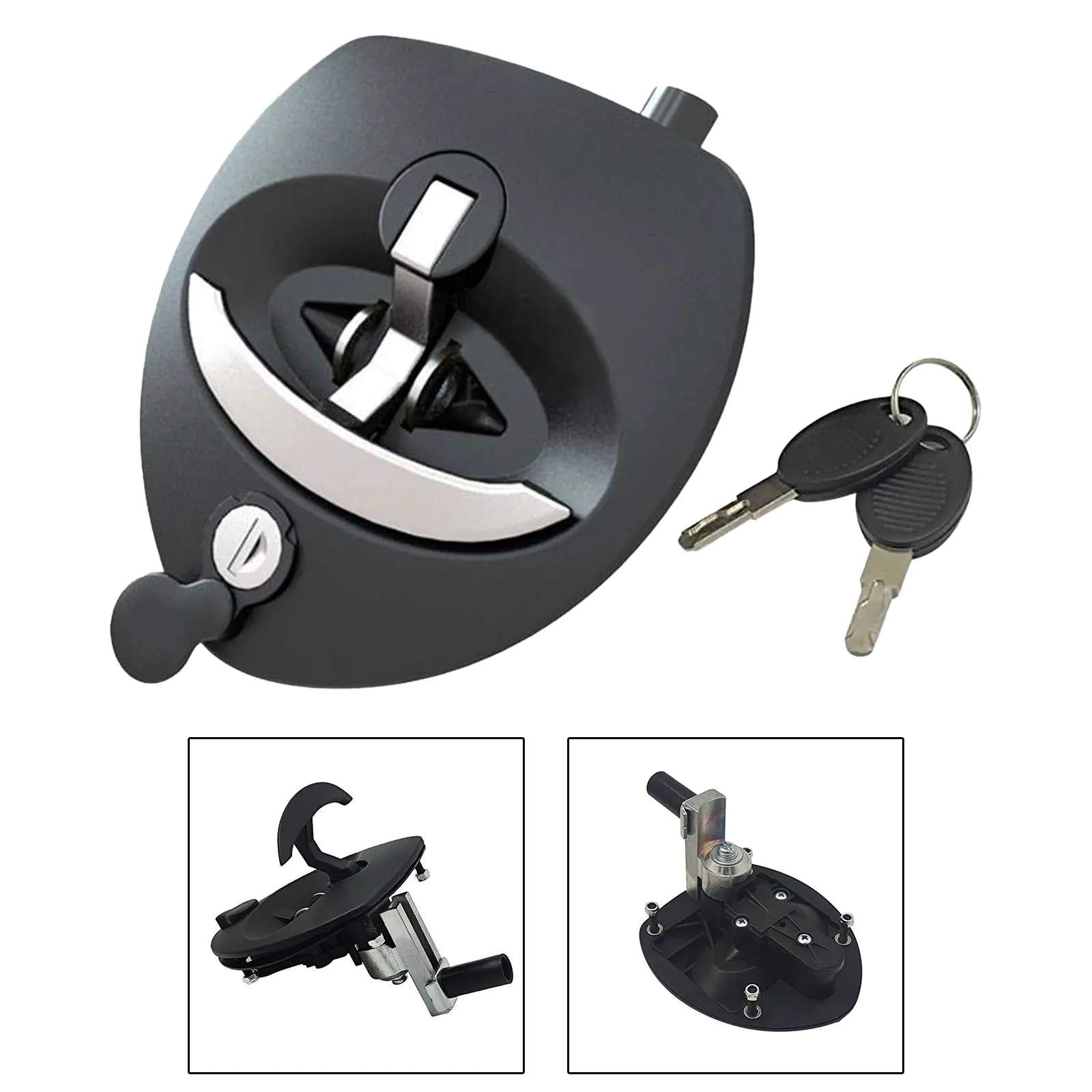 RV Entry Door Lock Camper Door Latch Easy Installation Replacement for Motorhome Cargo Hauler Toolbox Yacht Instrument Box