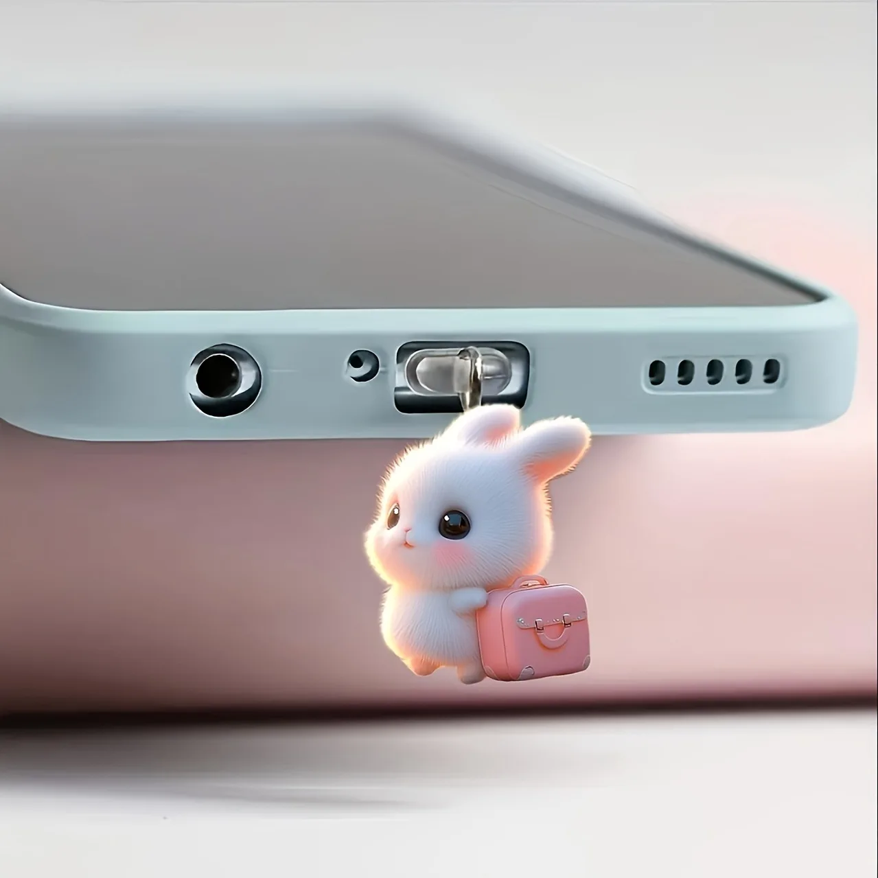 Cartoon Dust Plug Cartoon Acrylic Phone Dust Plug Rabbit Phone Dust Plug Cute For Everyday Carry Iphone Gifts