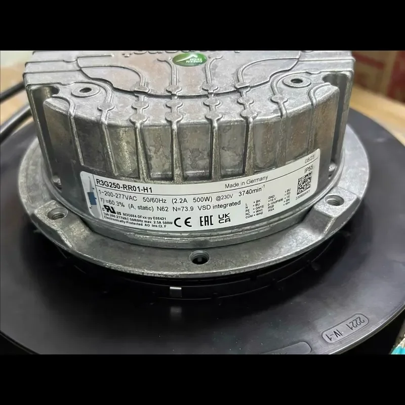New EC Speed Regulating Fan for R3G250-RR01-H1 200-277V 500W Imported from Germany
