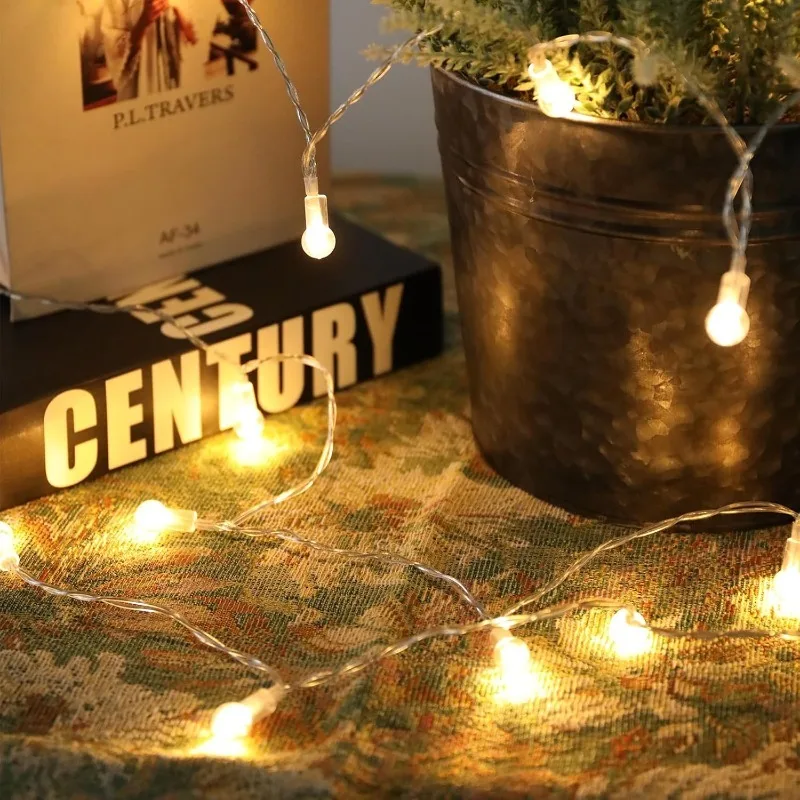 USB/بطارية قوة غلوب سلسلة أضواء مقاوم للماء مصابيح خارجية لجميع القديسين عيد الميلاد الزفاف حديقة جارلاند التخييم ديكور الحفلات