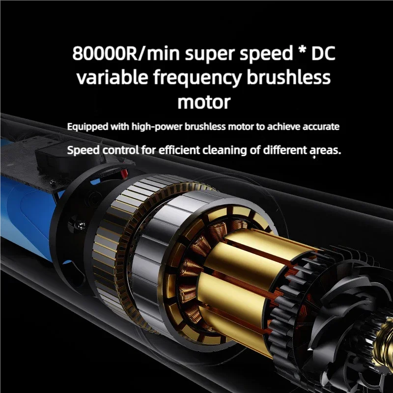 Xiaomi Youpin A5 Air Car Vacuum Cleaner Powerful Wireless Cleaner Strong Suction Handheld Car Cleaning Portable Home Appliance