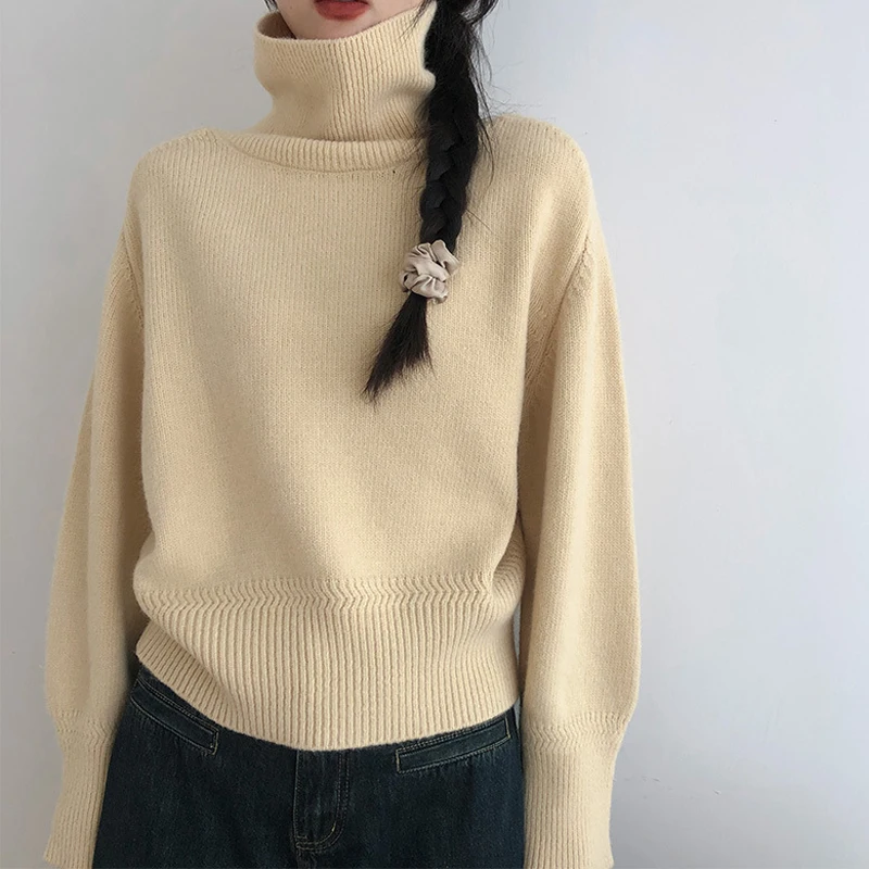 Loose Vintage Harajuku Long Sleeve Women Sweater Korean Autumn Winter Knitwear Soft Warm Tops Chic Femme Underwear Pullover