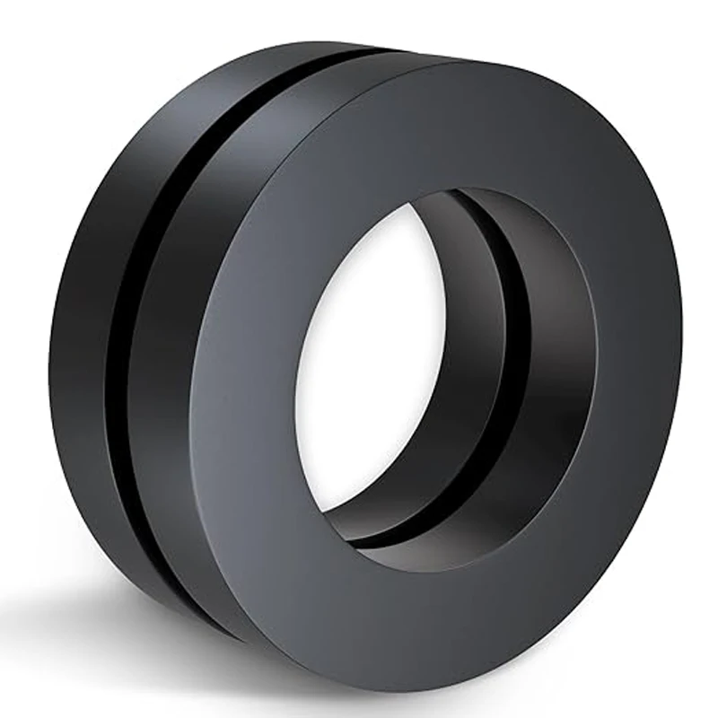 OD100mmxID60mmx15mm Large Ceramic Ring Magnet,Industrial Grade 8 Ferrite Ring Magnets with Hole for Science Experiment