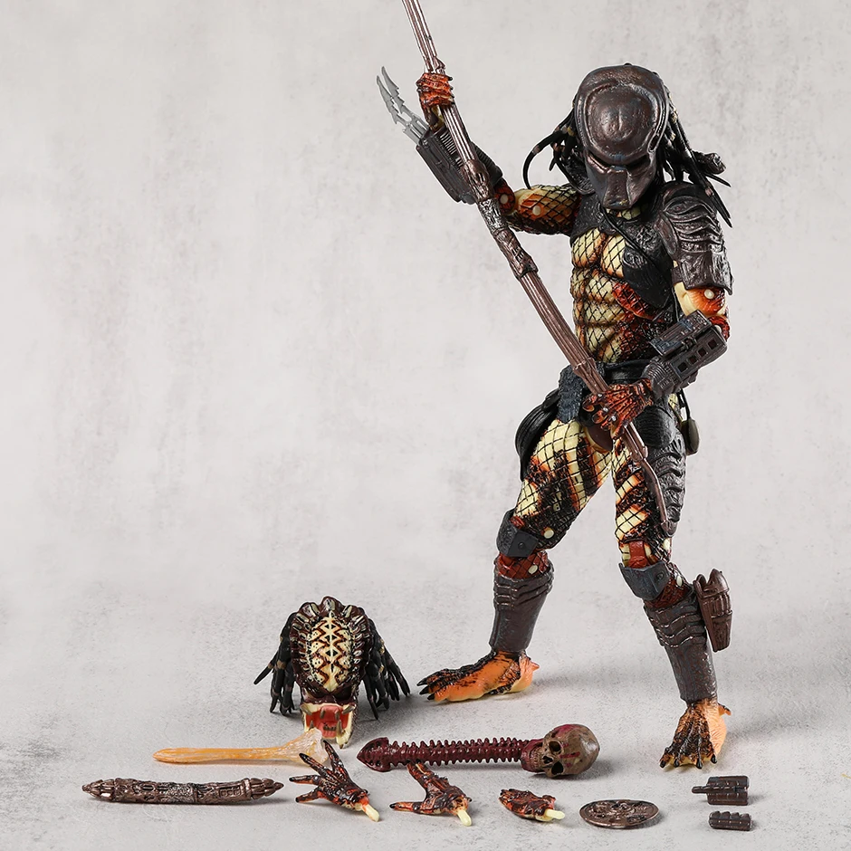 

NECA REEL Toys - 1990 Predator 2 Ultimate City Hunter 7-дюймовая экшн-фигурка с аксессуарами, модель игрушки