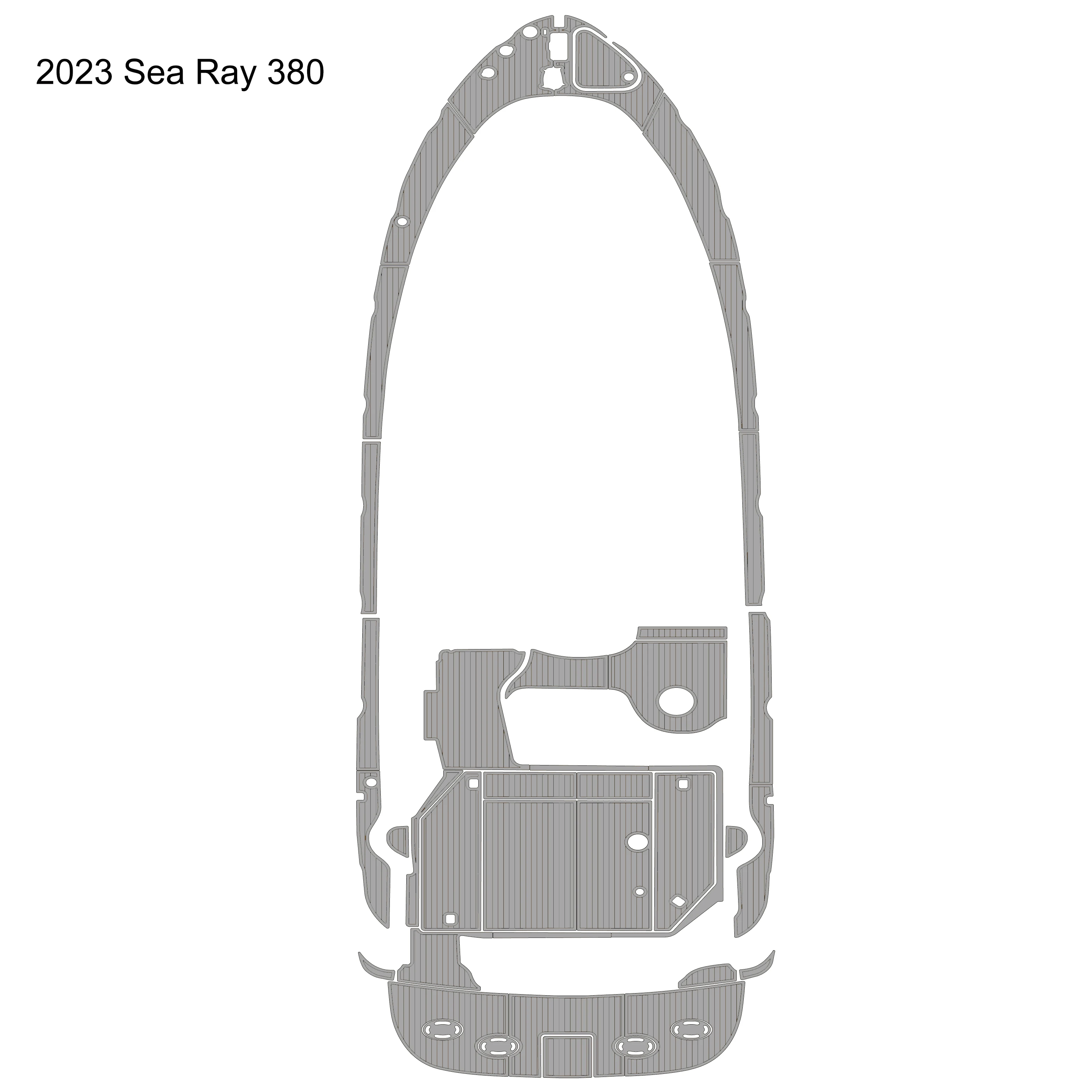 

EVA Teak Deck Mat Cruise Deck Waterproof Floor Mat Self Adhesive Cruise Swimming Platform Cockpit Mat 2023 Sea Ray 380
