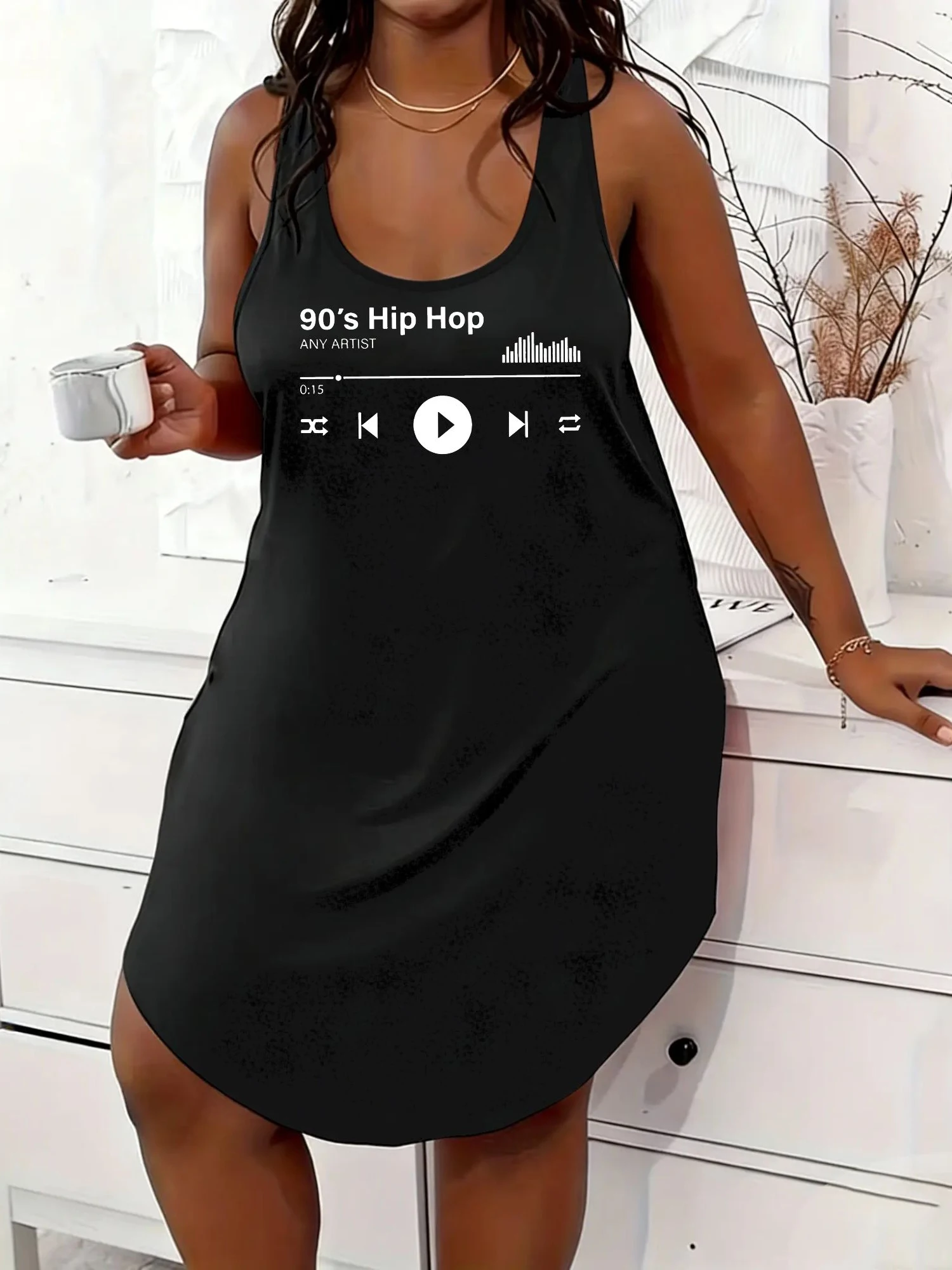 Women'S Fashion In The 90S - Plus Size Womens Elegant Casual Dress