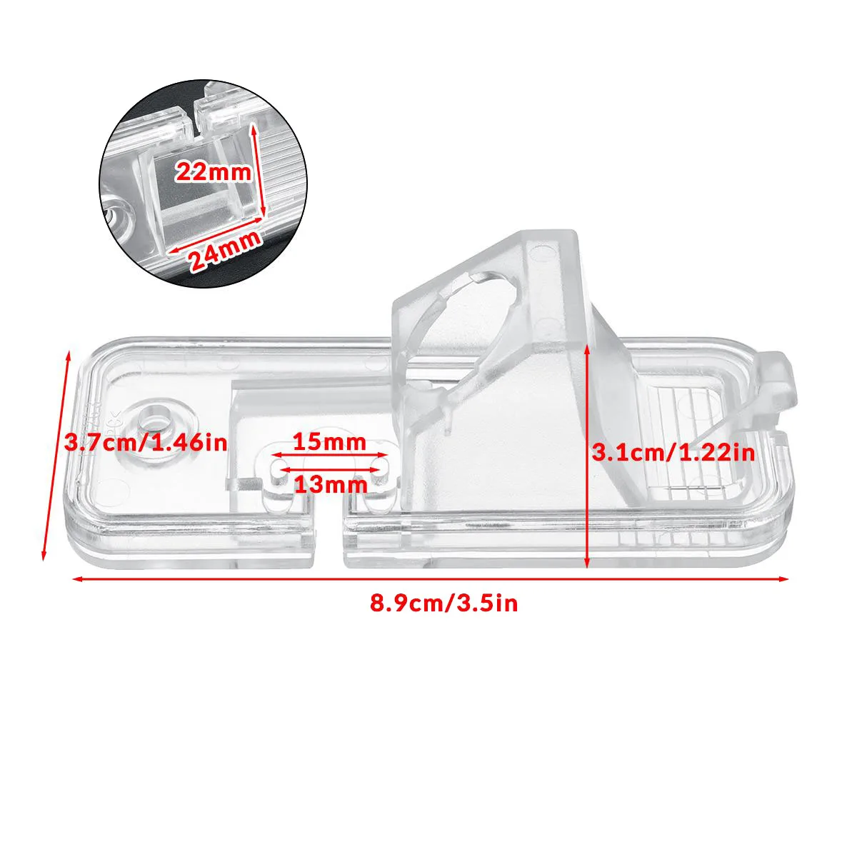 Camera Quan Sát Phía Sau Chân Đế Xoay Đảo Chiều Bao Da Máy Ảnh Bracket Dành Cho Xe Hyundai Azera Creta Ix25 Grand SantaFe Hùng Vĩ