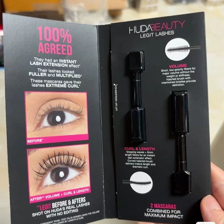 2 ml Monstergrootte Huda Legit Wimpers Instant Lash Extension Wimpers Make-up Voller Multiplied Extreme Krul Sneldrogende Wimpers Schoonheid